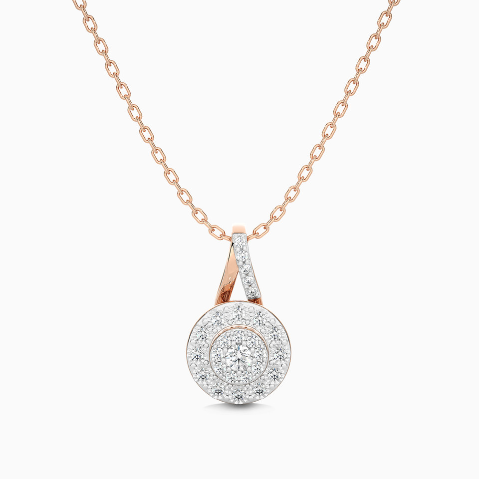 Circle Diamond Pendant in 18K Gold Circle Diamond Pendant in 18K Gold