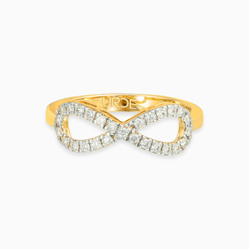 infinity Diamond Ring in 18K Gold - 2 infinity Diamond Ring in 18K Gold - 2