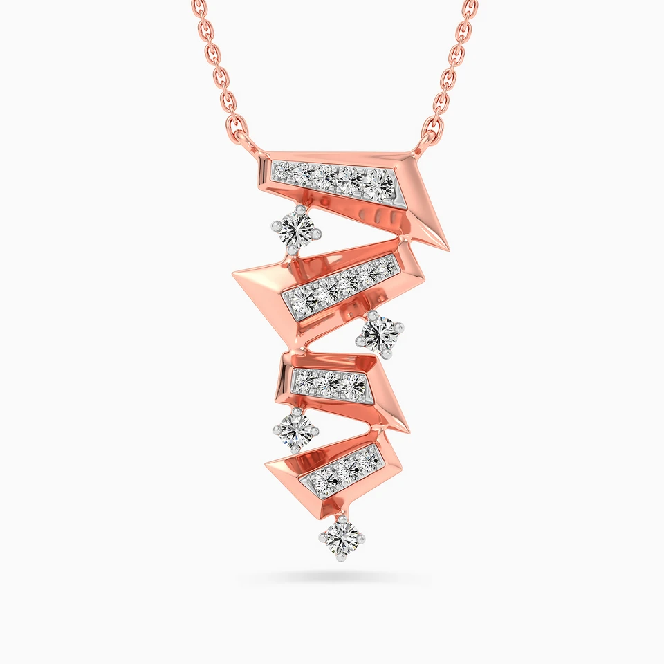 Baguette Diamond Necklace in 18K Gold Baguette Diamond Necklace in 18K Gold