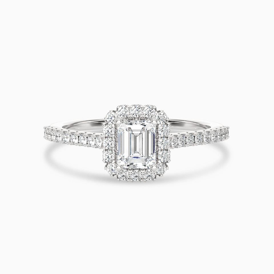 0.58 CT Baguette Lab Grown Diamond Statement Ring in 18K Gold 0.58 CT Baguette Lab Grown Diamond Statement Ring in 18K Gold