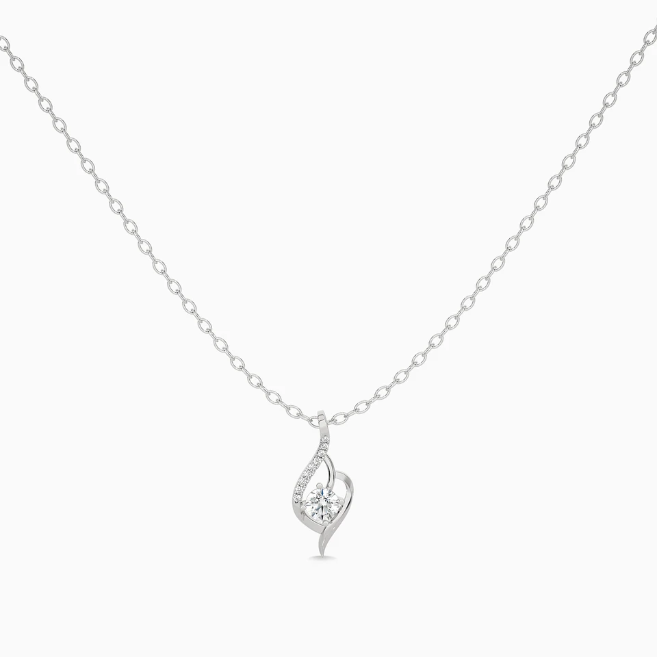 0.78 CT Brilliant Lab Grown Diamond Necklace in 18K Gold 0.78 CT Brilliant Lab Grown Diamond Necklace in 18K Gold