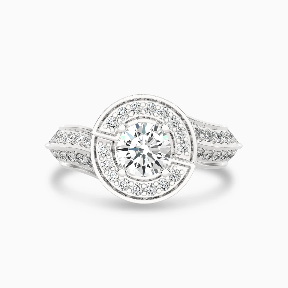 1.02 CT Brilliant Lab Grown Diamond Statement Ring in 18K Gold 1.02 CT Brilliant Lab Grown Diamond Statement Ring in 18K Gold
