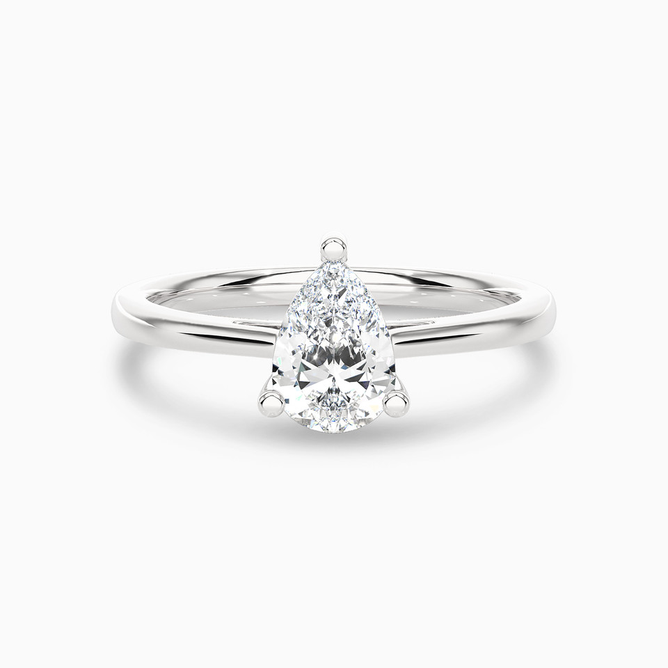 0.63 CT Pear Lab Grown Diamond Statement Ring in 18K Gold 0.63 CT Pear Lab Grown Diamond Statement Ring in 18K Gold
