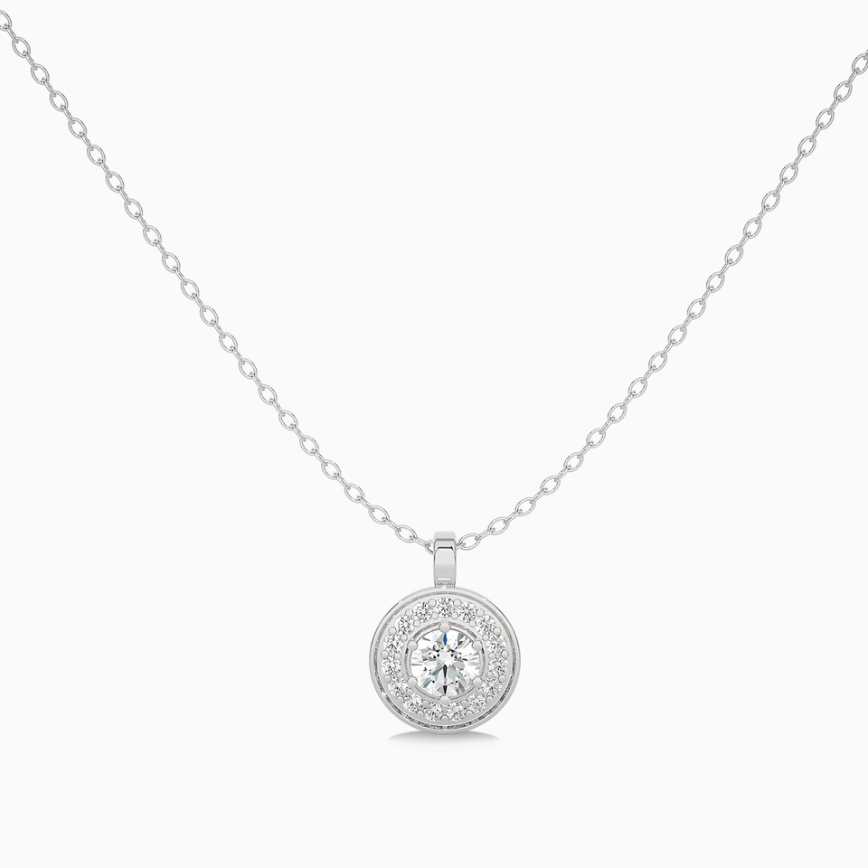 0.69 CT Brilliant Lab Grown Diamond Necklace in 18K Gold 0.69 CT Brilliant Lab Grown Diamond Necklace in 18K Gold
