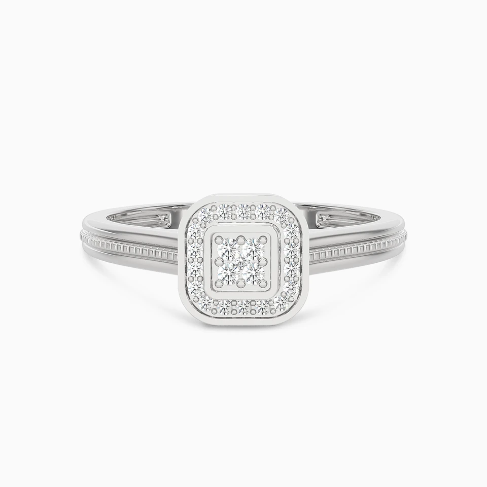 Square Diamond Ring in 18K Gold Square Diamond Ring in 18K Gold