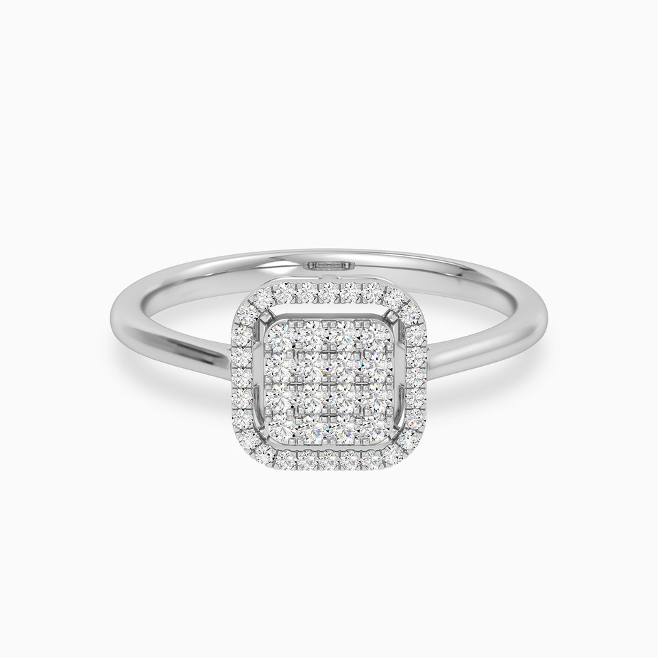Cushion Diamond Ring in 18K Gold - 2 Cushion Diamond Ring in 18K Gold - 2