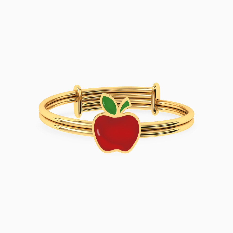 Kids Apple Statement Ring in 18K Gold Kids Apple Statement Ring in 18K Gold