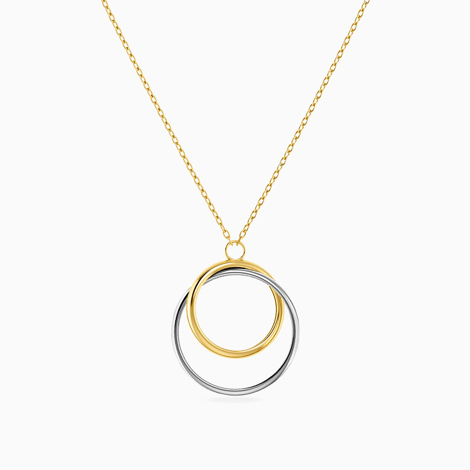 Circle Necklace in 18K Gold - 2 Circle Necklace in 18K Gold - 2