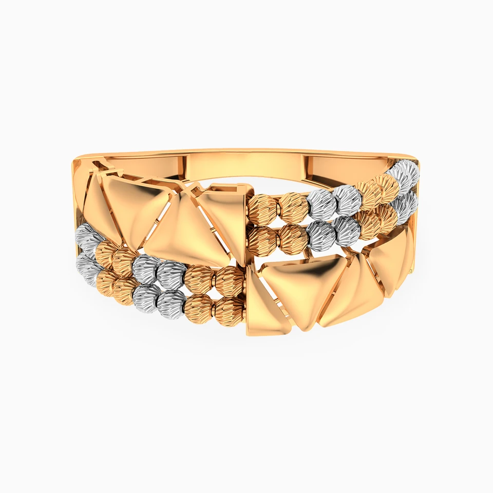 Multi-shaped Ring in 21K Gold Multi-shaped Ring in 21K Gold