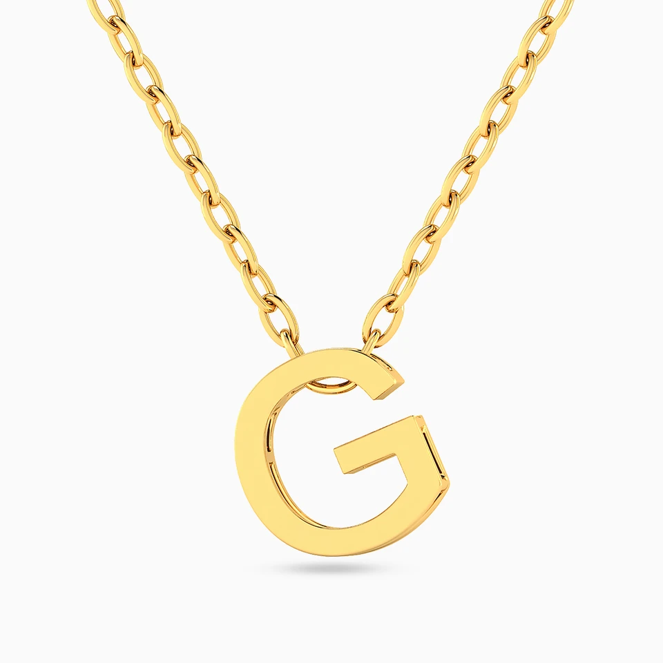 Letter G Necklace in 18K Gold Letter G Necklace in 18K Gold