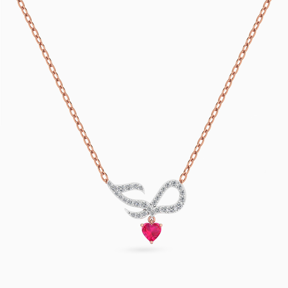 "Love" Diamond Necklace in 18K Gold "Love" Diamond Necklace in 18K Gold