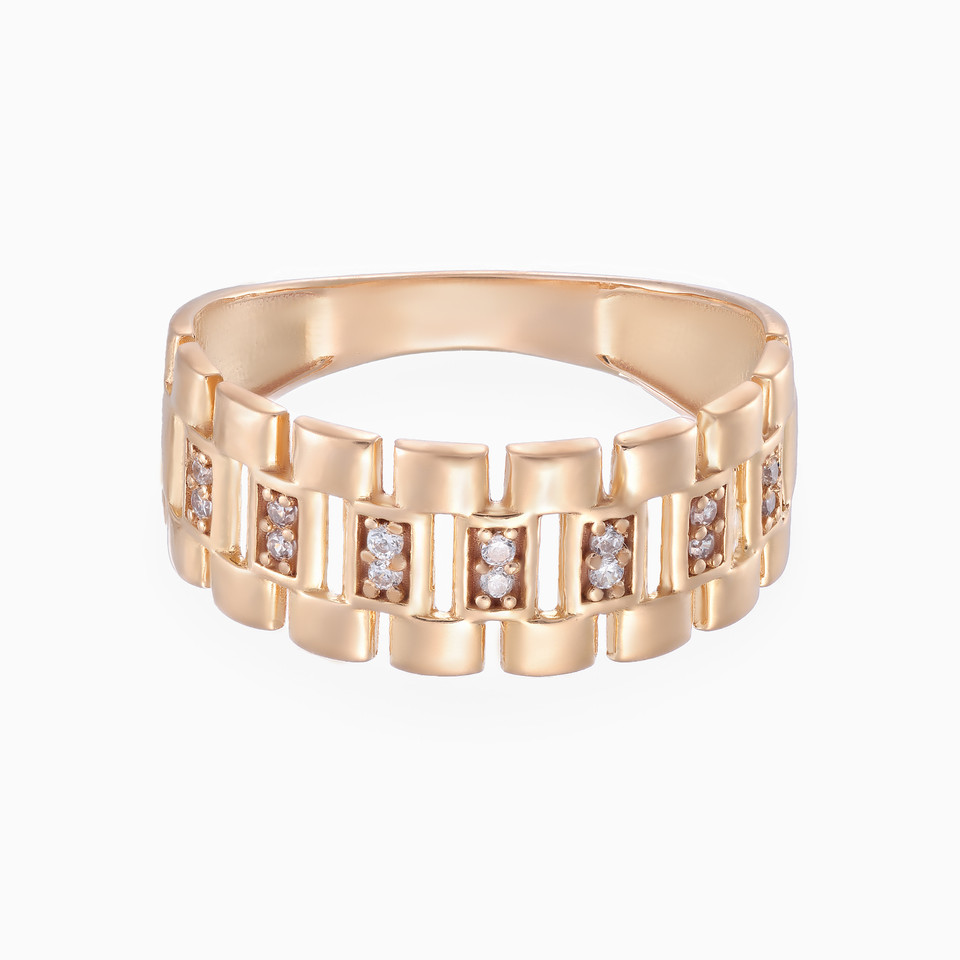 Rolex Cubic Zirconia Ring in 21K Gold Rolex Cubic Zirconia Ring in 21K Gold