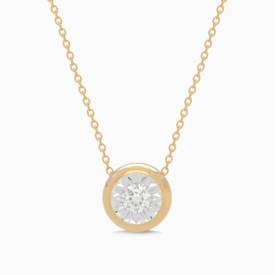Round Diamond Necklace in 18K Gold Round Diamond Necklace in 18K Gold