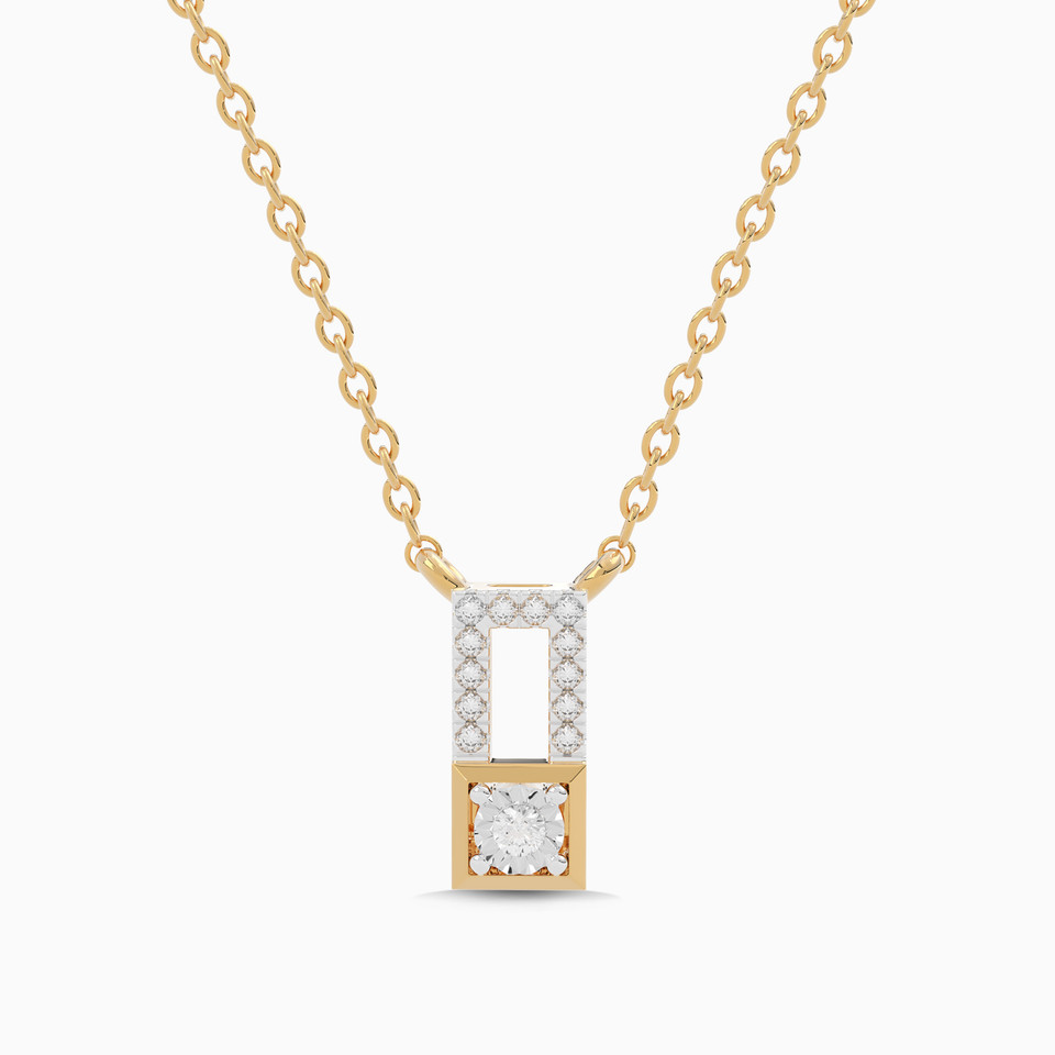 Lock Diamond Necklace in 18K Gold Lock Diamond Necklace in 18K Gold