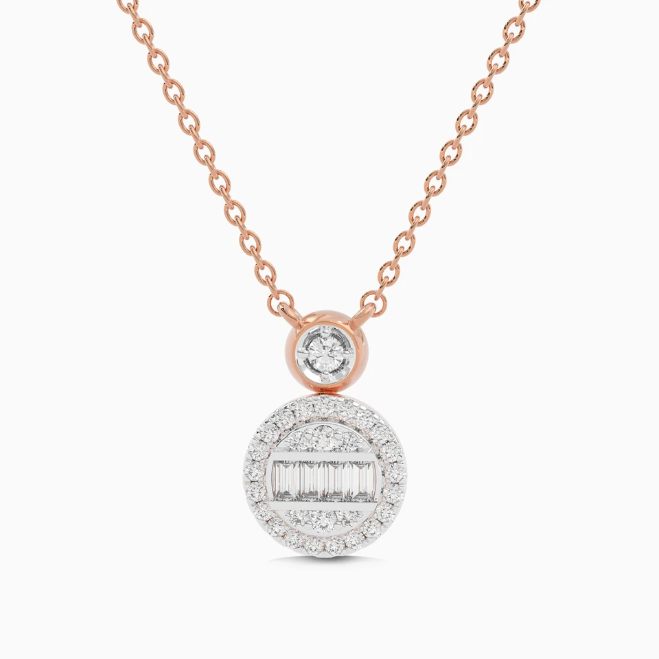 Circle Diamond Necklace in 18K Gold Circle Diamond Necklace in 18K Gold