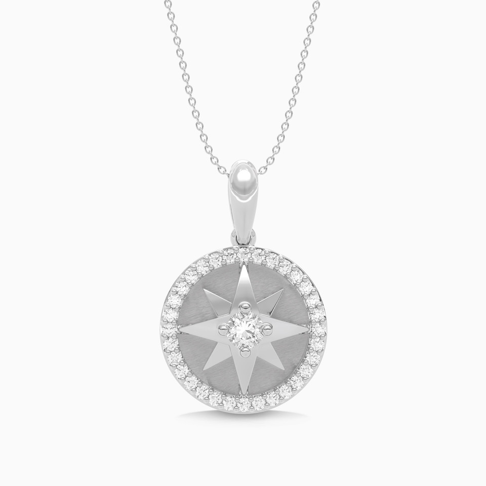 Star Diamond Necklace In 18K Gold Star Diamond Necklace In 18K Gold