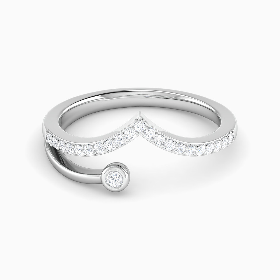 Diamond Ring In 18K Gold - 2 Diamond Ring In 18K Gold - 2