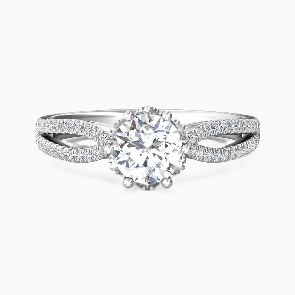 Circle Diamond Ring in 18K Gold - 2 Circle Diamond Ring in 18K Gold - 2