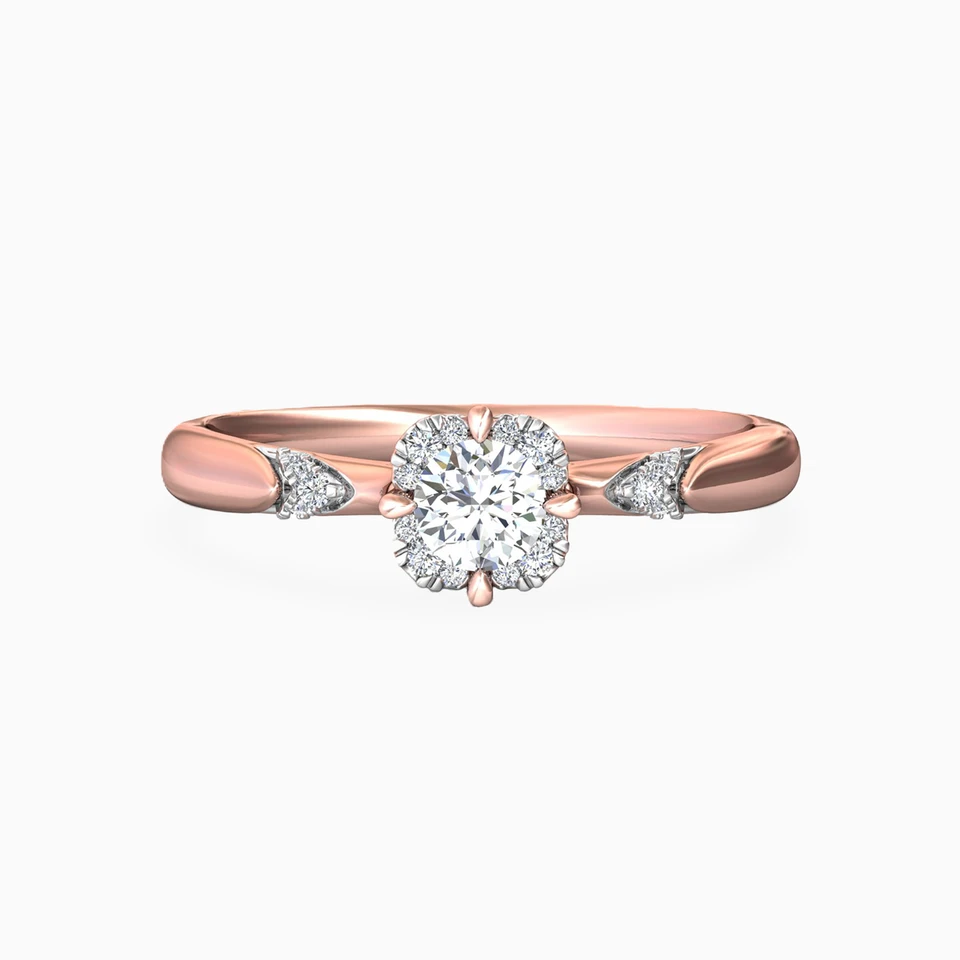 Circle Diamond Ring in 18K Gold - 2 Circle Diamond Ring in 18K Gold - 2