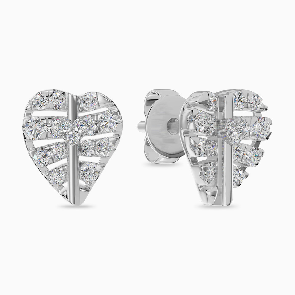 Leaf Diamond Stud Earrings in 18K Gold Leaf Diamond Stud Earrings in 18K Gold