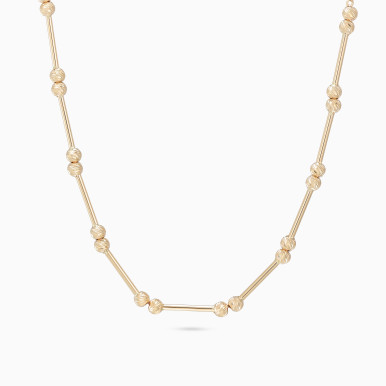 Beaded Necklace in 21K Gold - 12005020209