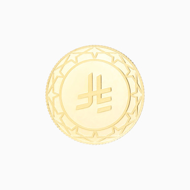 Riyal Symbol Gold Coin in 24K Gold - 27094680012