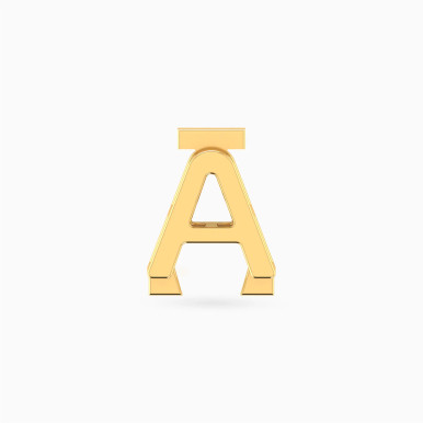 Letter A Charm in 18K Gold - 21053110119