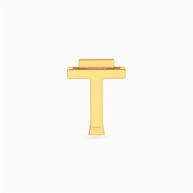 Letter T Charm in 18K Gold - 21053110138