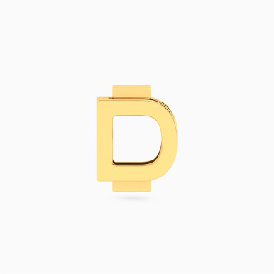 Letter D Charm in 18K Gold - 21053110122
