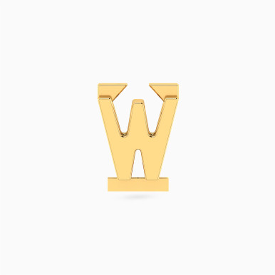 Letter W Charm in 18K Gold - 21053110141