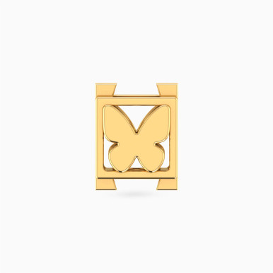 Framed Butterfly Charm in 18K Gold - 21053110146
