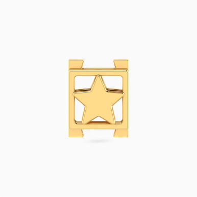 Framed Star Charm in 18K Gold - 21053110145