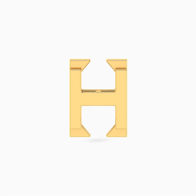 Letter H Charm in 18K Gold - 21053110126