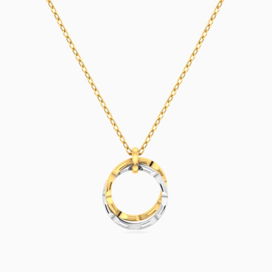 Interlinked Circles Necklace in 18K Gold - 21046111318