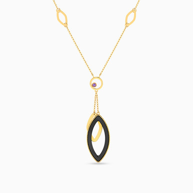 Marquise Colored Stones Necklace in 18K Gold - 111408190006