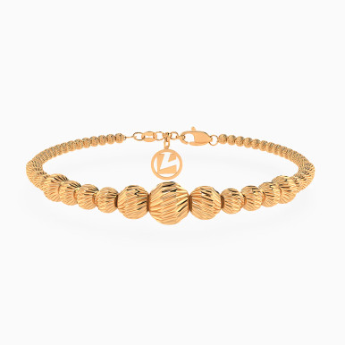 Graduated Beads Chain Bracelet in 21K Gold - 12010020164