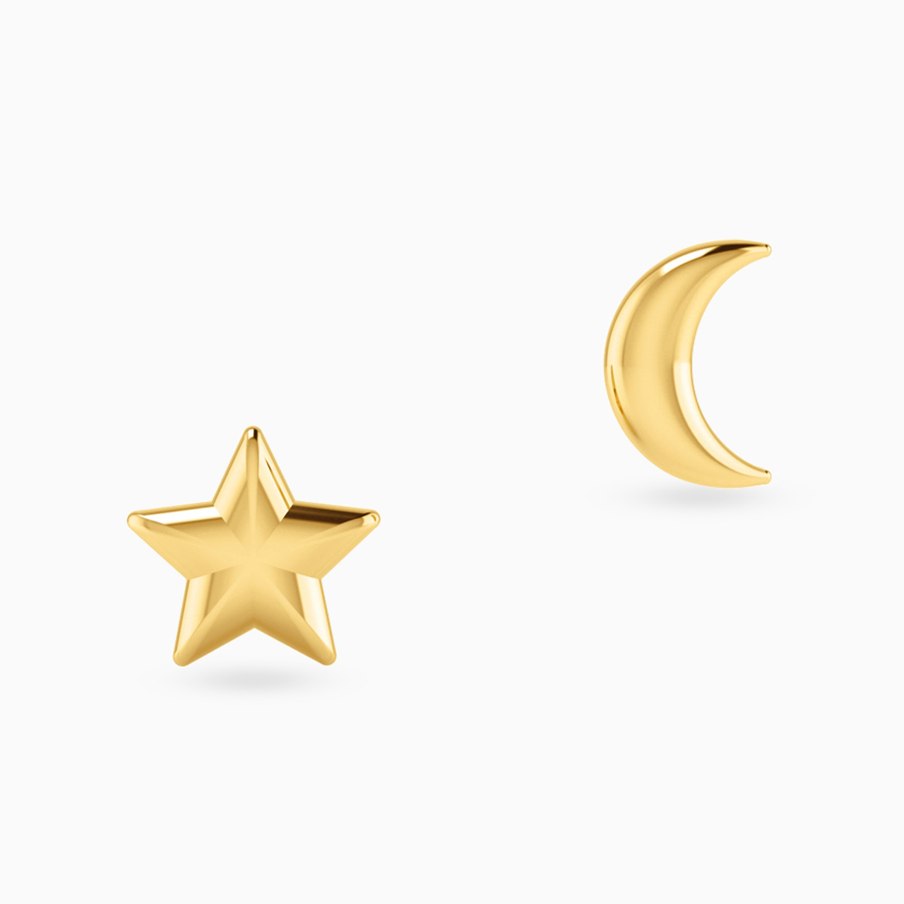 18K Gold Stud Earrings