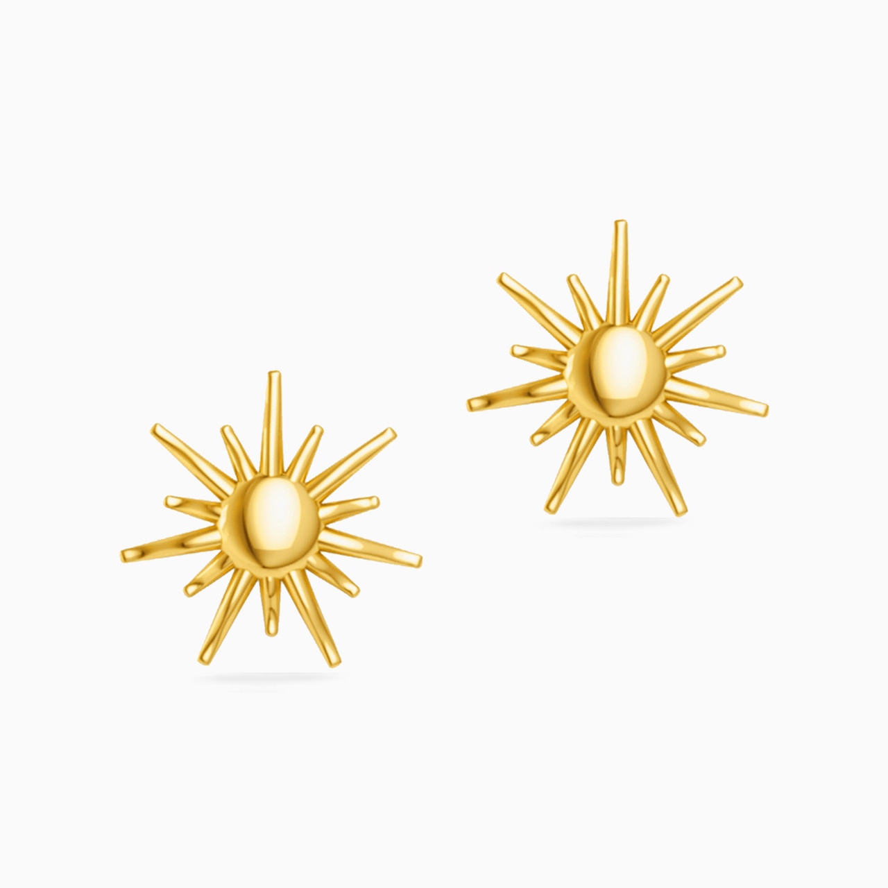 18K Gold Stud Earrings