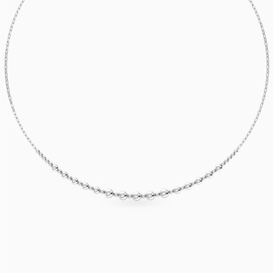 Graduating Beads Necklace in Silver - 167051300171450