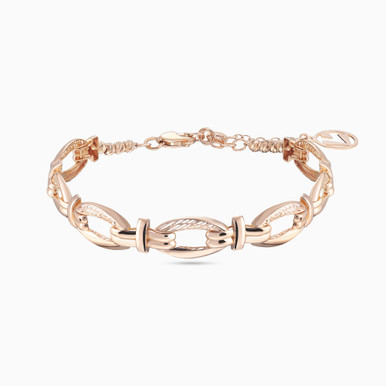 Oval Links & Knots Chain Bracelet in 21K Gold - 22010110710 Oval Links & Knots Chain Bracelet in 21K Gold - 22010110710