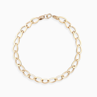 Oval Links Chain Bracelet in 18K Gold - 21010650539