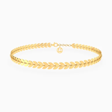 Leaf Links Anklet in 18K Gold - 21036140140