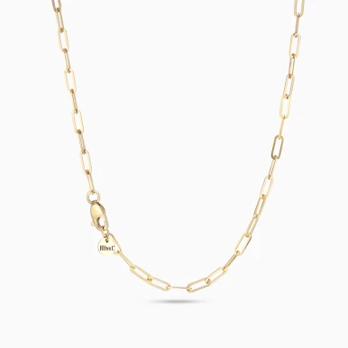Paperclip Chain Necklace in 18K Gold - 21046310001