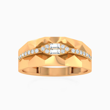 Hexagonal Cubic Zirconia Ring in 21K Gold - 22002111730 Hexagonal Cubic Zirconia Ring in 21K Gold - 22002111730