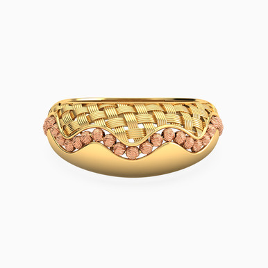 Textured Ring in 21K Gold - 22002111744