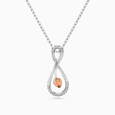 infinity Diamond Necklace in 18K Gold - 111402400005