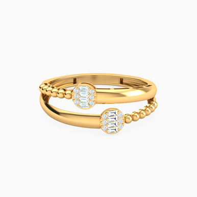 Circle Cubic Zirconia Ring in 21K Gold - 22002111344 Circle Cubic Zirconia Ring in 21K Gold - 22002111344