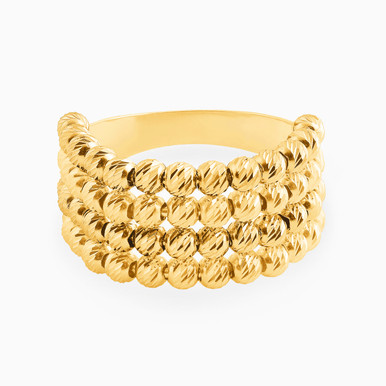 Beaded Ring in 21K Gold - 12002020016 Beaded Ring in 21K Gold - 12002020016