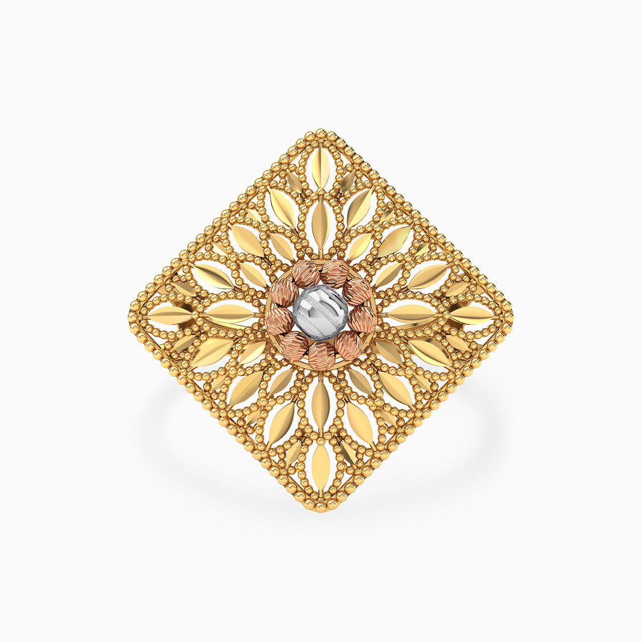 21K Gold Statement Ring