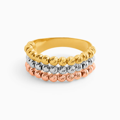 Beaded Ring in 21K Gold - 12002020015